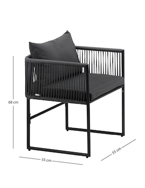 Silla set 2 piezas Ilios Innova de metal