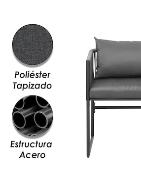 Silla set 2 piezas Ilios Innova de metal