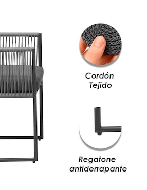 Silla set 2 piezas Ilios Innova de metal