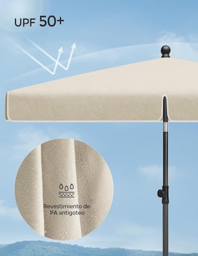 Sombrilla para jardín Songmics Home Sheld