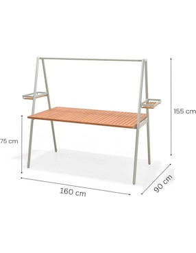 Mesa de comedor armable Copenhagen Midtown Concept