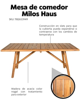 Mesa armable Kamari Haus Outdoor