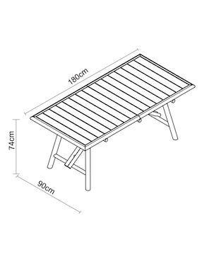 Mesa armable Kamari Haus Outdoor