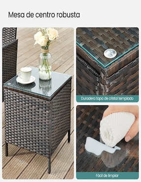 Mesa con silla armable Rian Songmics Home