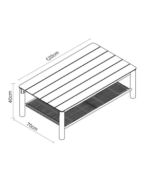 Mesa de centro armable Milos Haus Outdoor