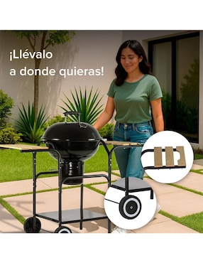 Asador carbón Avera AC18ML de acero inoxidable