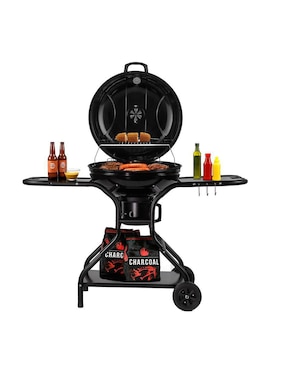 Asador carbón Avera AC22ML de acero inoxidable