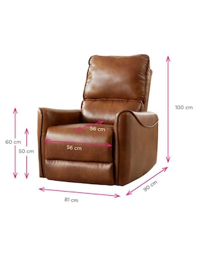 Sillón Restmode Vanlig de vinipiel