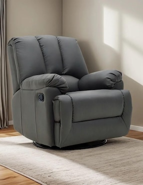 Sillón mecedor Neuss Vanlig de vinipiel