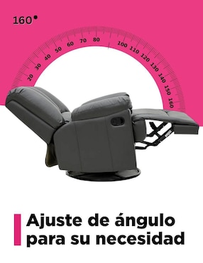 Sillón mecedor Neuss Vanlig de vinipiel