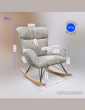 Mecedora Blue Room de madera