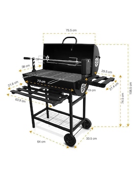 Asador carbón Andromeda Inc BBQ