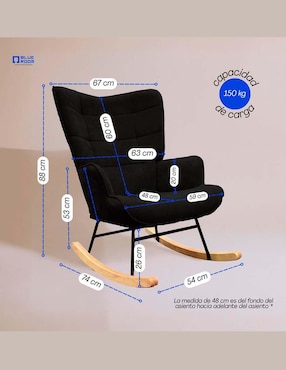 Mecedora Blue Room de madera
