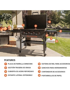 Plancha de gas Blackstone Iron Forged 2310