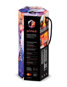 Carbón vegetal Prime 6 de 4 kg