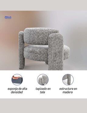 Sillón ocasional Blue Room de madera