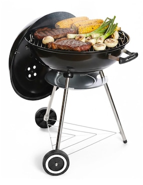 Asador carbón Hikeo portátil de acero inoxidable