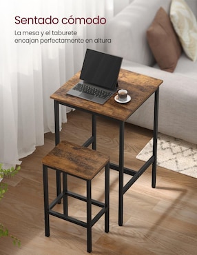 Mesa bar armable Delon Songmics Home