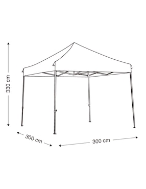 Carpa Heuman Brand ancho 300 cm x largo 300 cm