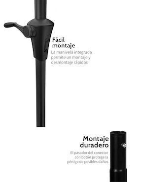 Sombrilla para jardín Bossa Muebles Catania