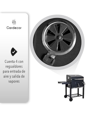 Asador de carbón Gardecor
