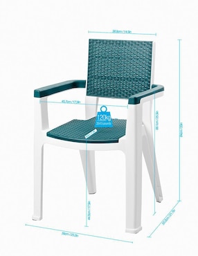 Set comedor exterior MQ Capri 4 puestos