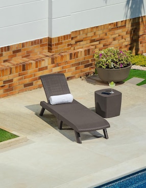 Camastro MQ Exterior jardin capri de polipropileno 1 pieza