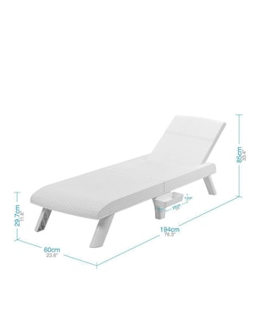 Camastro MQ Plastico para exterior de polipropileno 1 pieza