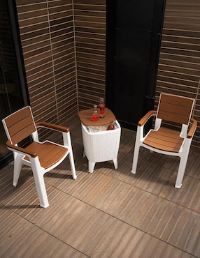 Set sillas exterior Mq Cooler Table