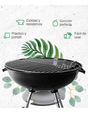 Asador carbón Aquila 22-161 de acero inoxidable