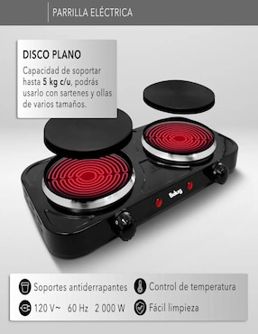 Parrilla eléctrica Belug de acero