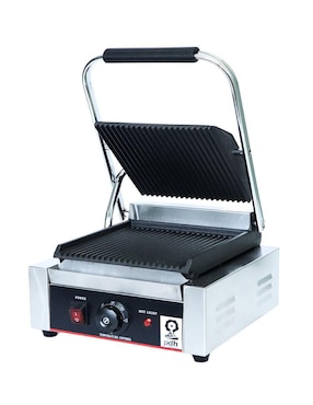 Asador eléctrico PDH plancha acanalada de acero inoxidable