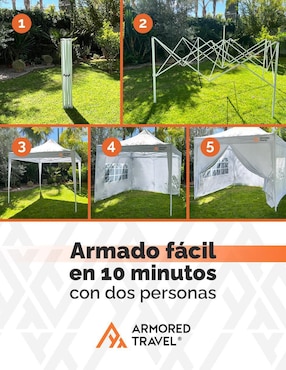 Carpa Armored Travel ancho 300 cm x largo 300 cm