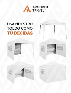 Carpa Armored Travel ancho 300 cm x largo 300 cm
