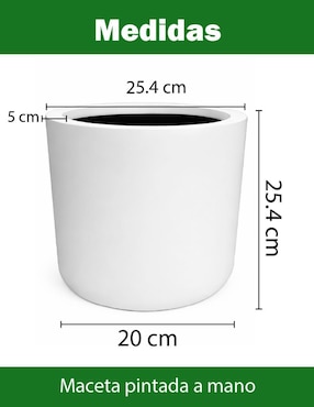Maceta Elly de fibra de vidrio