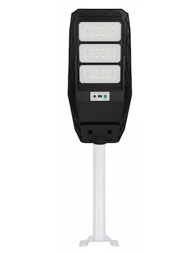 Lámpara solar led CM-TOP Luminaria Solar Integrada para Calle con Control Remoto, Sensor de Movimiento y Fotocelda, LED Exterior de Alta Potencia, Plástico Blanco, Resistente a Climas Extremos