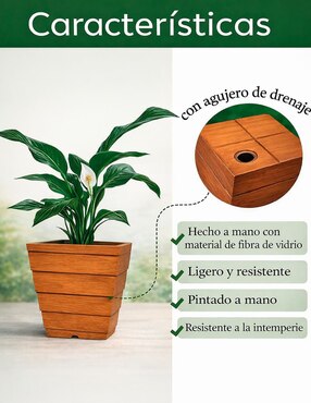 Maceta Elly de plástico