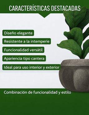Maceta Elly de plástico
