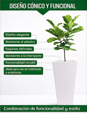 Maceta Elly de plástico