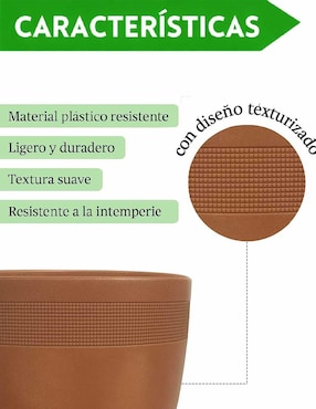 Maceta Elly de plástico