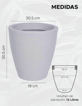 Maceta Elly de plastico