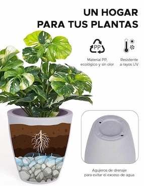 Maceta Elly de plastico