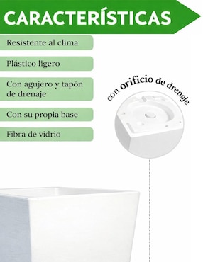 Maceta Elly de plástico