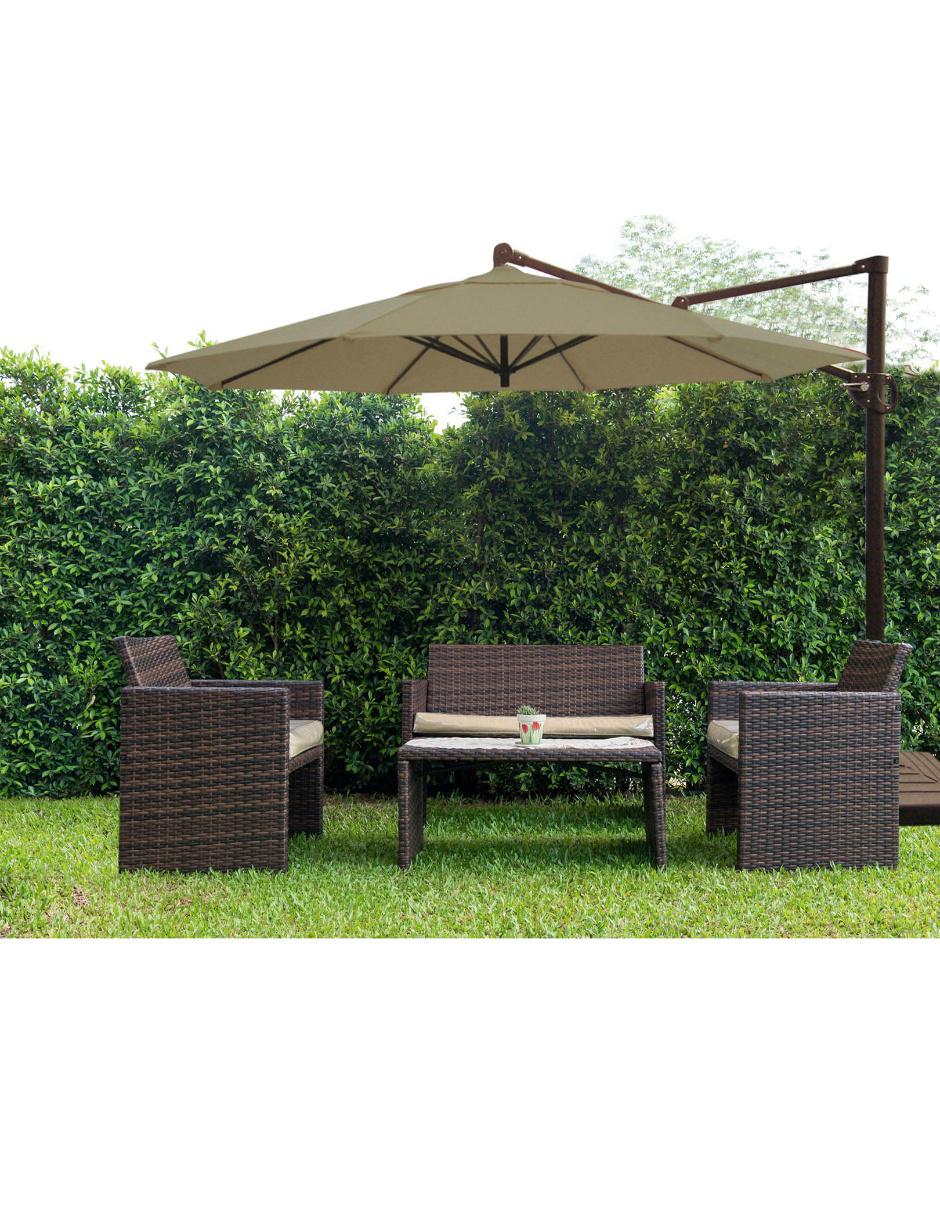 SOMBRILLA C/BRAZO XCARET OLEFIN, BEIGE