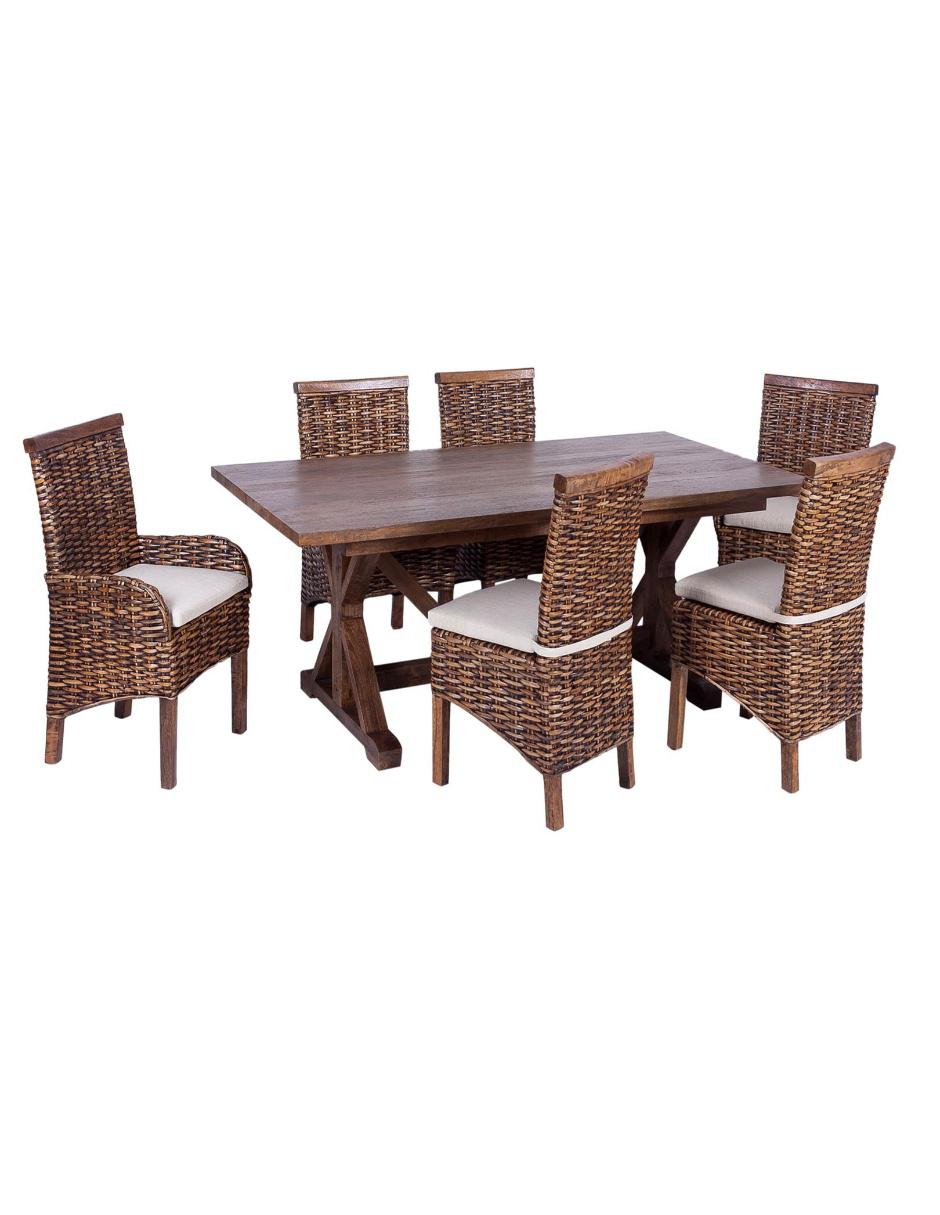 Silla Cadiz de ratán natural 6