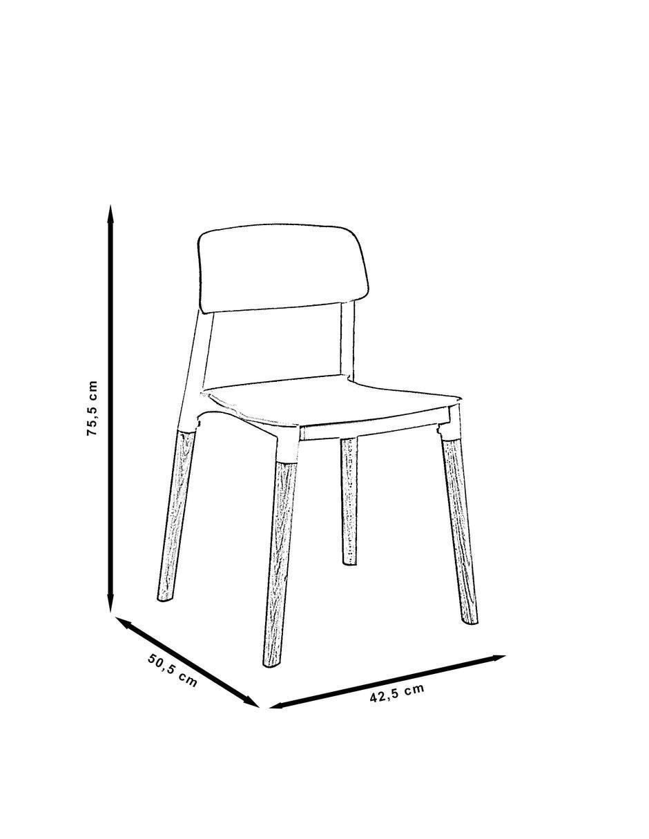 Set de 4 sillas Midtown Concept Estocolmo de plástico
