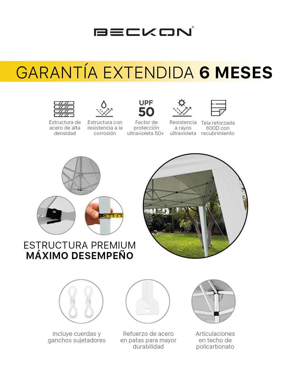 Carpa ancho 300 cm x largo 300 cm 2
