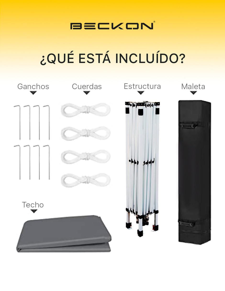 Carpa ancho 300 cm x largo 300 cm 6