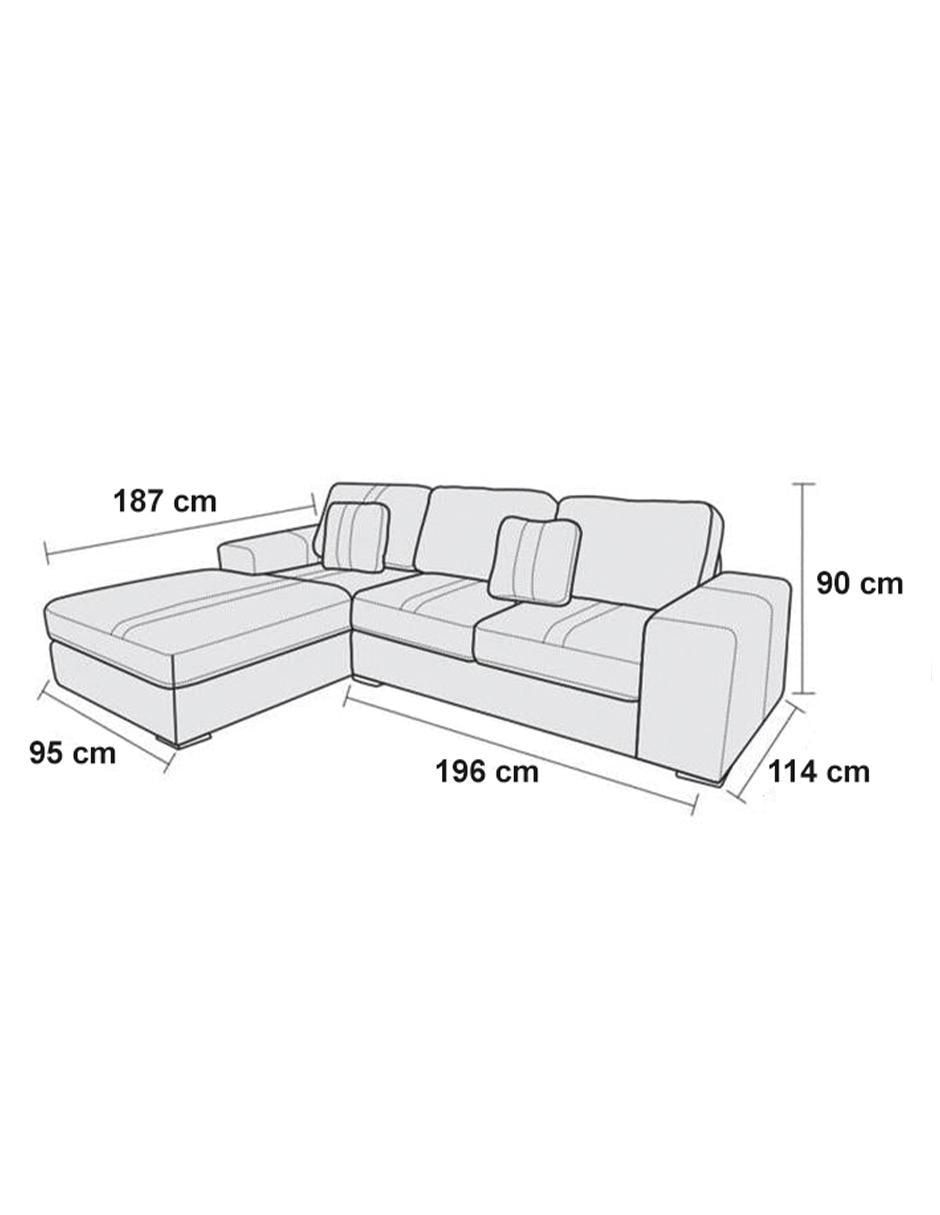 Chaise lounge Palermo de lino 3