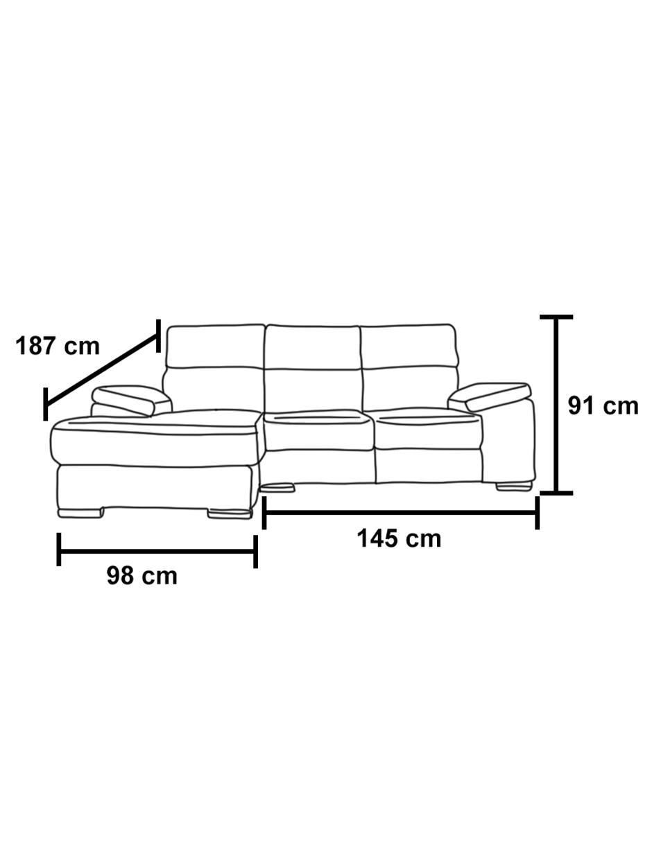 Chaise lounge Salamanca de lino 3